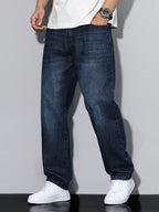 Indigo Straight Fit Jeans